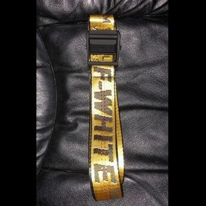 Off-White Yellow Industrial Belt